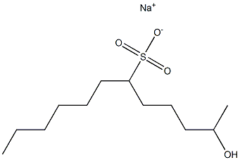 2-Hydroxydodecane-6-sulfonic acid sodium salt Struktur