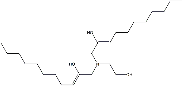 1,1'-[(2-Hydroxyethyl)imino]bis(2-undecen-2-ol) Struktur