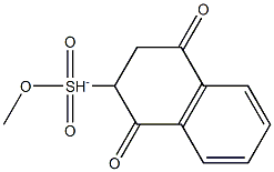 [1,2,3,4-Tetrahydro-2-methyl-1,4-dioxo-2-naphthalenesulfonic acid]anion Struktur