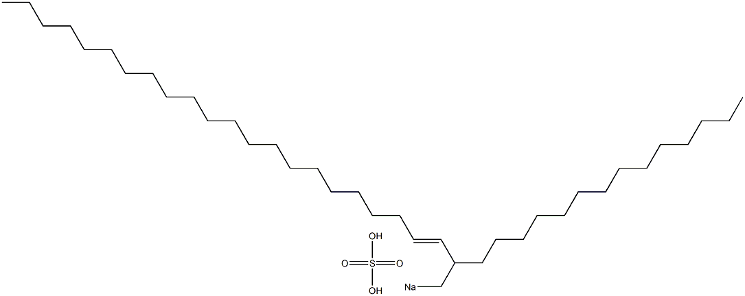 Sulfuric acid 2-tetradecyl-3-tetracosenyl=sodium ester salt Struktur