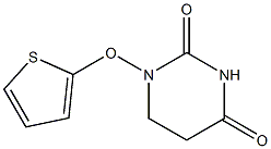 5,6-Dihydro-1-(2-thienyloxy)-2,4(1H,3H)-pyrimidinedione Struktur