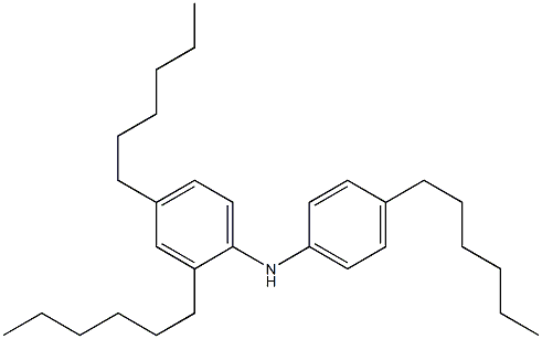 4,2',4'-Trihexyl[iminobisbenzene] Struktur