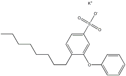 4-Octyl-3-phenoxybenzenesulfonic acid potassium salt Struktur