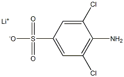 4-Amino-3,5-dichlorobenzenesulfonic acid lithium salt Struktur