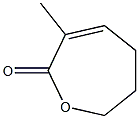 3-Methyl-2,5,6,7-tetrahydrooxepin-2-one Struktur