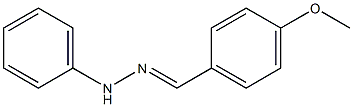 1-(4-Methoxybenzylidene)-2-phenylhydrazine Struktur