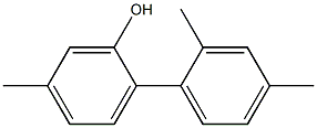 5-Methyl-2-(2,4-dimethylphenyl)phenol Struktur