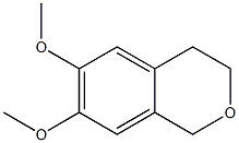 6,7-Dimethoxy-3,4-dihydro-1H-2-benzopyran Struktur