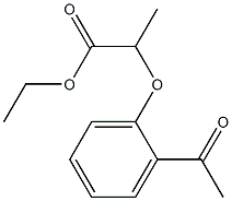 2-(2-Acetylphenoxy)propanoic acid ethyl ester Struktur