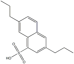 3,7-Dipropyl-1-naphthalenesulfonic acid Struktur