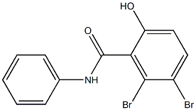 5,6-Dibromo-2-hydroxybenzanilide Struktur