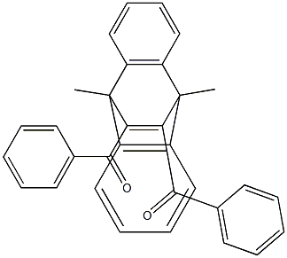 11,12-Dibenzoyl-9,10-dimethyl-9,10-dihydro-9,10-ethenoanthracene Struktur