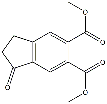 2,3-Dihydro-1-oxo-1H-indene-5,6-dicarboxylic acid dimethyl ester Struktur