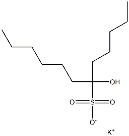 6-Hydroxydodecane-6-sulfonic acid potassium salt Struktur