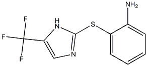 5-(Trifluoromethyl)-2-[[2-[amino]phenyl]thio]-1H-imidazole Struktur