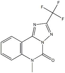 2-Trifluoromethyl-6-methyl[1,2,4]triazolo[1,5-c]quinazolin-5(6H)-one Struktur