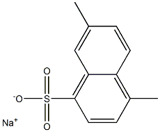 4,7-Dimethyl-1-naphthalenesulfonic acid sodium salt Struktur