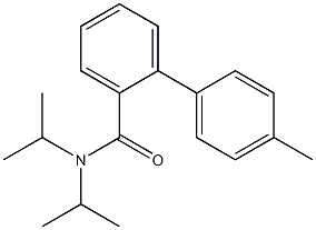 N,N-Diisopropyl-4'-methyl-1,1'-biphenyl-2-carboxamide Struktur