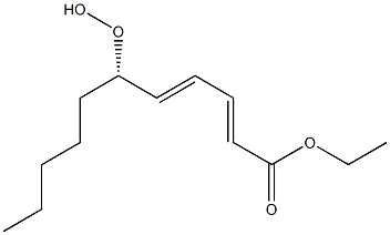 (2E,4E,6S)-6-Hydroperoxy-2,4-undecadienoic acid ethyl ester Struktur