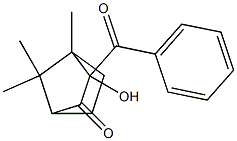 2-Hydroxy-2-benzoyl-1,7,7-trimethylbicyclo[2.2.1]heptan-3-one Struktur