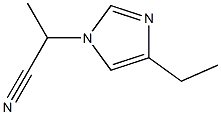 1-(1-Cyanoethyl)-4-ethyl-1H-imidazole Struktur