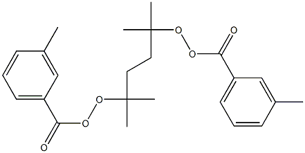 2,5-Dimethyl-2,5-bis(m-methylbenzoylperoxy)hexane Struktur