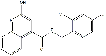 N-(2,4-Dichlorobenzyl)-2-hydroxyquinoline-4-carboxamide Struktur