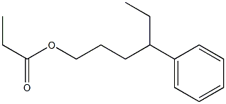 Propanoic acid 4-phenylhexyl ester Struktur