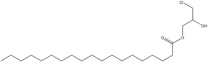 Nonadecanoic acid 3-chloro-2-hydroxypropyl ester Struktur