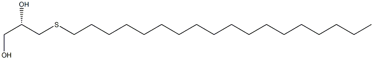 (S)-3-(Octadecylthio)-1,2-propanediol Struktur