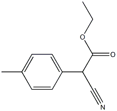 2-(4-Methylphenyl)-2-cyanoacetic acid ethyl ester Struktur