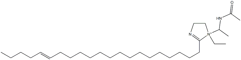 1-[1-(Acetylamino)ethyl]-1-ethyl-2-(16-henicosenyl)-2-imidazoline-1-ium Struktur