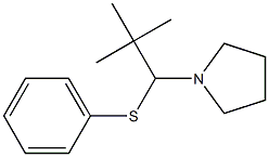 1-[2,2-Dimethyl-1-(phenylthio)propyl]pyrrolidine Struktur