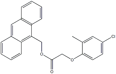 2-(4-Chloro-2-methylphenoxy)acetic acid 9-anthrylmethyl ester Struktur