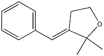 2,2-Dimethyl-3-phenylmethylenetetrahydrofuran Struktur