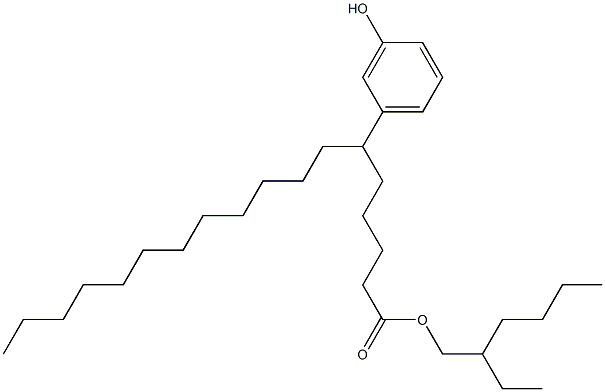 6-(3-Hydroxyphenyl)stearic acid 2-ethylhexyl ester Struktur