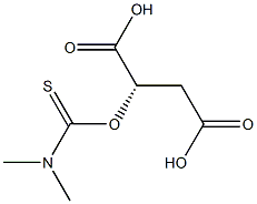 [S,(+)]-[(Dimethylthiocarbamoyl)oxy]succinic acid Struktur