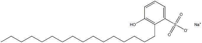 3-Hydroxy-2-hexadecylbenzenesulfonic acid sodium salt Struktur