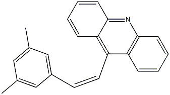 9-[(Z)-2-(3,5-Dimethylphenyl)ethenyl]acridine Struktur