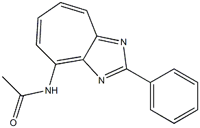 2-Phenyl-4-acetylaminocycloheptimidazole Struktur