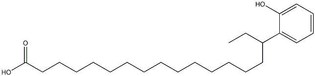 16-(2-Hydroxyphenyl)stearic acid Struktur