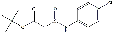 [(4-Chlorophenyl)aminosulfinyl]acetic acid tert-butyl ester Struktur