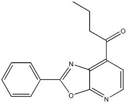 2-(Phenyl)-7-butanoyloxazolo[5,4-b]pyridine Struktur