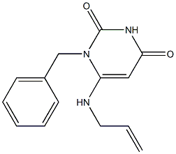 6-(Allylamino)-1-benzylpyrimidine-2,4(1H,3H)-dione Struktur