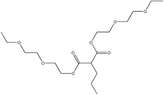 Butane-1,1-dicarboxylic acid bis[2-(2-ethoxyethoxy)ethyl] ester Struktur