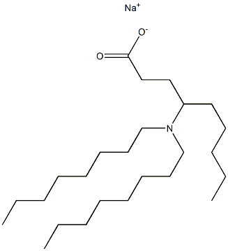 4-(Dioctylamino)nonanoic acid sodium salt Struktur