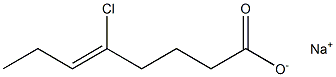 5-Chloro-5-octenoic acid sodium salt Struktur