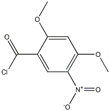 2,4-Dimethoxy-5-nitrobenzoic acid chloride Struktur