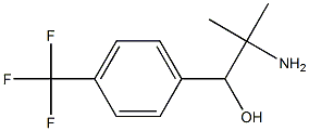 1-Hydroxy-1-(p-trifluoromethylphenyl)-2-methylpropan-2-amine Struktur