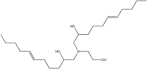 1,1'-[(2-Hydroxyethyl)imino]bis(6-undecen-2-ol) Struktur